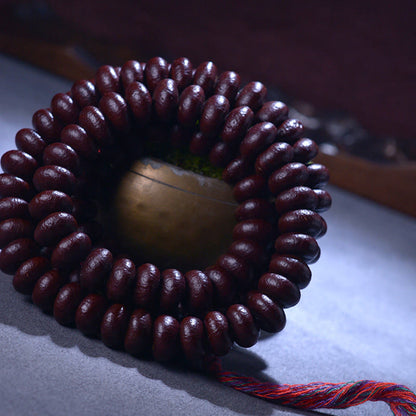 Spirituality Buddha Karma Natural Tibet 108 Mala Beads Purple Bodhi Seed Wealth Bracelet