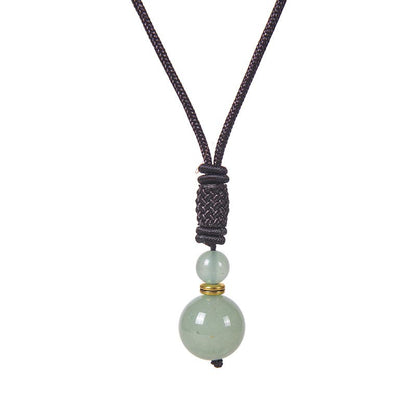 Spirituality Buddha Karma  Tibetan Jade Harmony Necklace