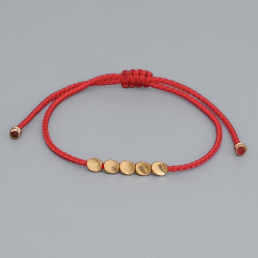 Ancient Tibetan Buddhist Red String Tradition  FengShui Lucky Red String Bracelet