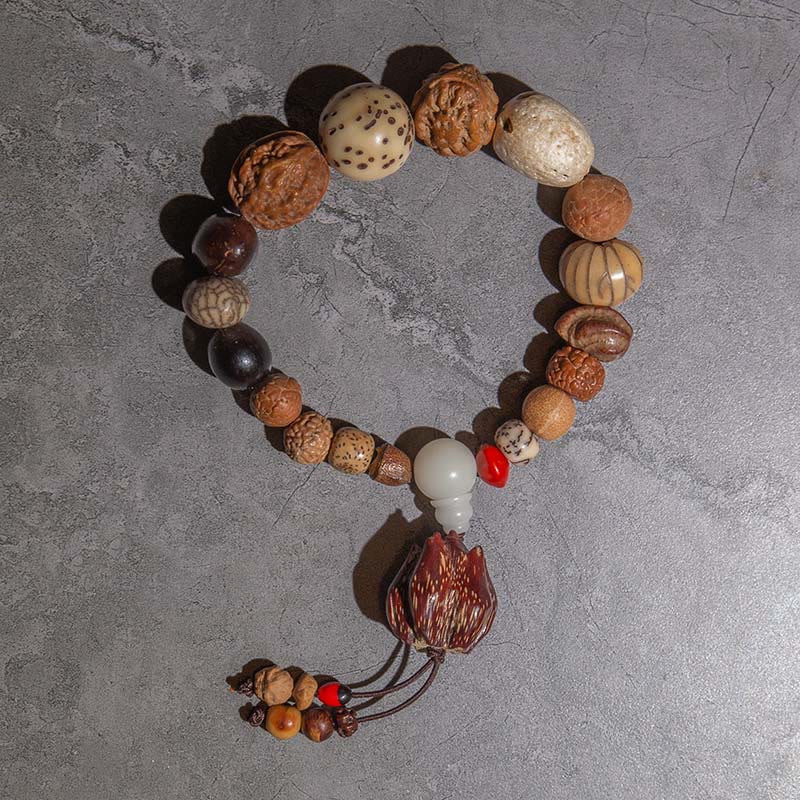 Spirituality Buddha Karma 108 Mala Beads Bodhi Seed Luck Wealth Bracelet Wrist Mala