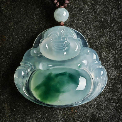 Jade  Cyan Jade Luck Necklace Pendant