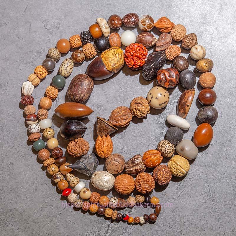 Spirituality Buddha Karma 108 Mala Beads Bodhi Seed Luck Wealth Bracelet Wrist Mala