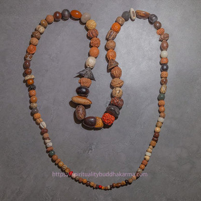 Spirituality Buddha Karma 108 Mala Beads Bodhi Seed Luck Wealth Bracelet Wrist Mala