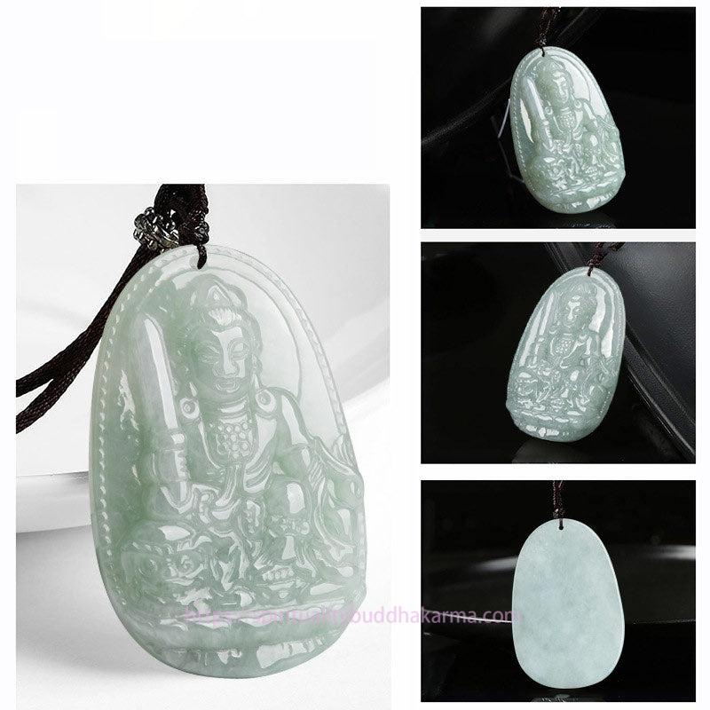 Buddha Energy Necklace Chinese Zodiac Natal Buddha Jade Wealth Prosperity Necklace Pendant