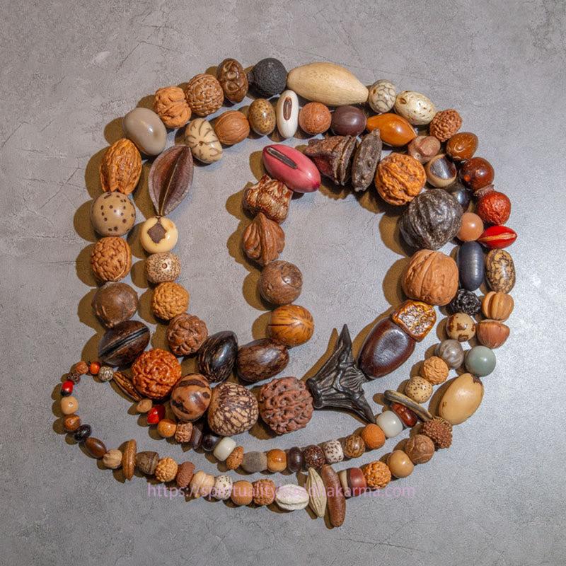 Spirituality Buddha Karma 108 Mala Beads Bodhi Seed Luck Wealth Bracelet Wrist Mala