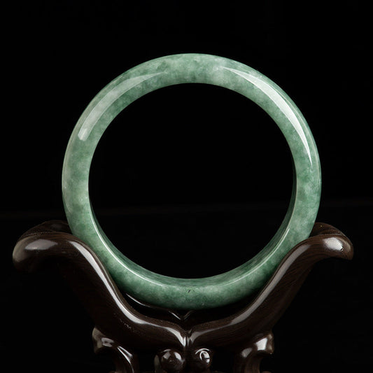 Jade  Natural Jade Luck Wealth Bangle Bracelet