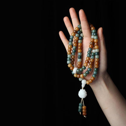 Spirituality Buddha Karma Bodhi Lotus Mala Harmony Necklace Bracelet