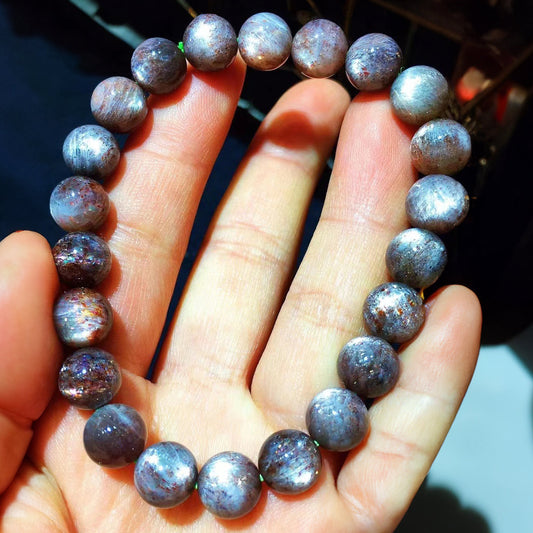 N026 Natural Brazilian Starlight Quartz Crystal Bracelet - A Treasure of Healing, Protection, and Energy Balance to Start Your Journey of Harmony