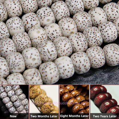 Spirituality 108 Mala Beads Bodhi Seed Yak Bone Avalokitesvara Lucky Pixiu Guan Gong Buddha Demon Peace Tassel Bracelet