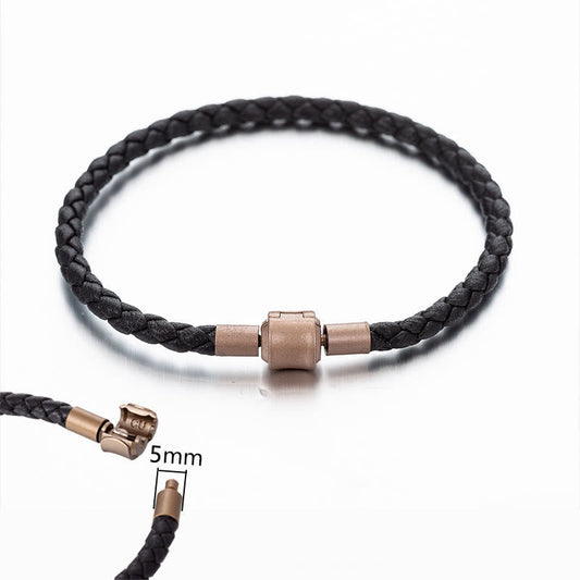 Ancient Tibetan Buddhist Red String Tradition  Vintage Leather Rope Luck Braid String Bracelet