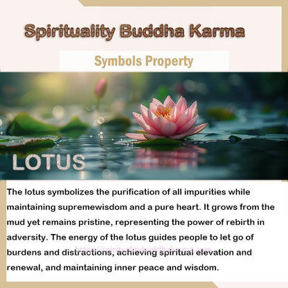 Spirituality Buddha Karma Bodhi Seed Bead Lotus Blessing Charm Bracelet