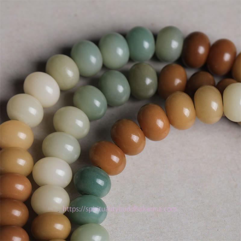 Spirituality Buddha Karma 108 Mala Beads Gradient Bodhi Seed Buddha Hand Engraved Peace Bracelet